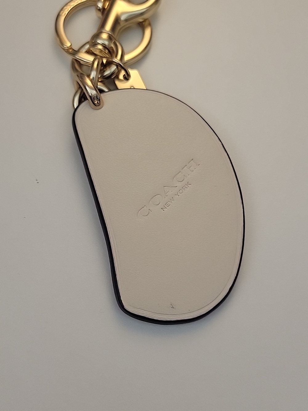 Coach White and Orange Citrus Key Charm with Gold Hardware - Picture 5 of 6